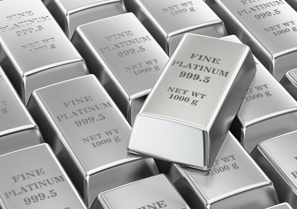 Silver and platinum jewelry and coins